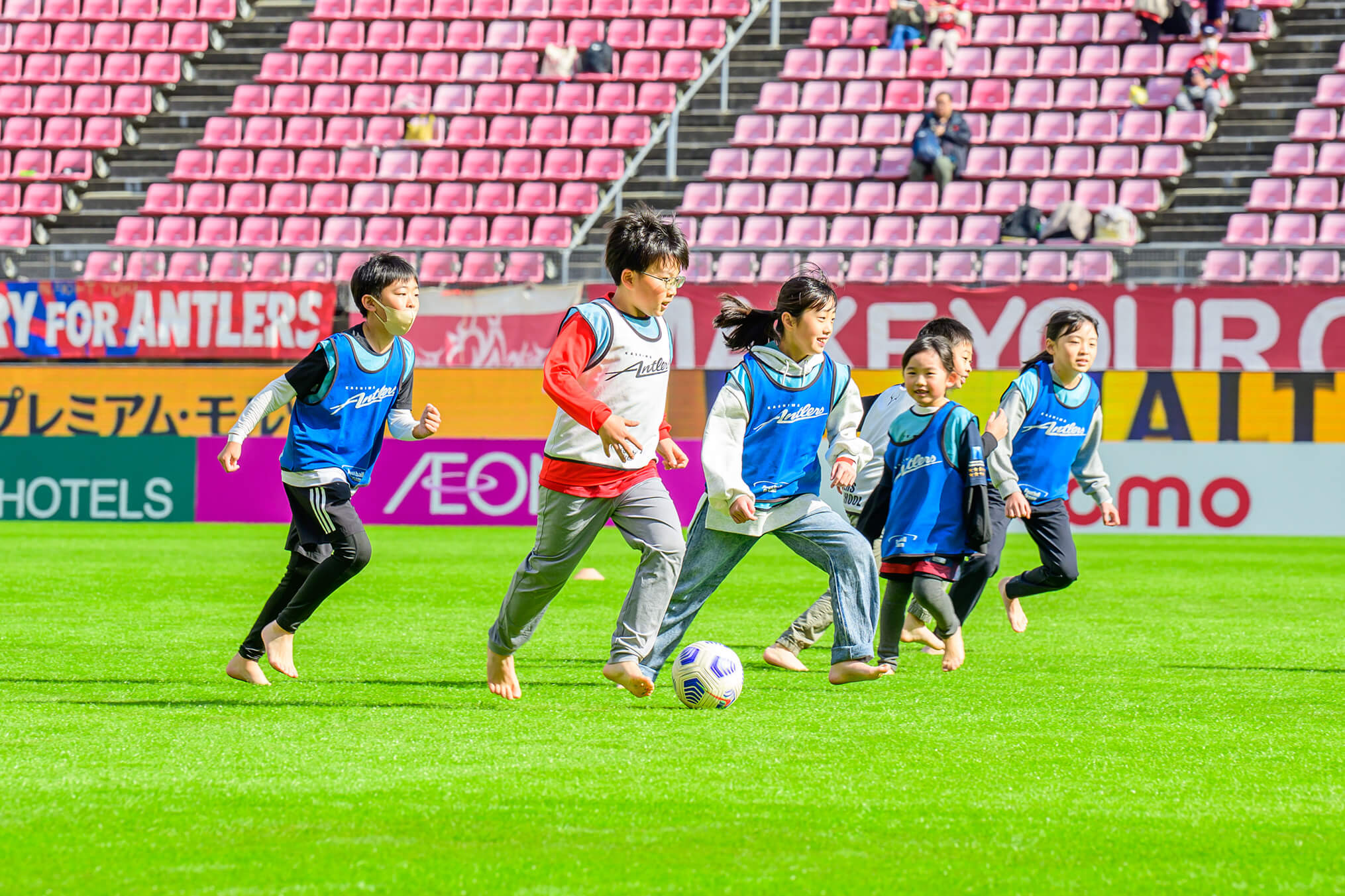 「鹿島アントラーズ」で体験イベント