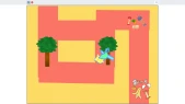 ブルドーザーでごみをきにかえるゲーム