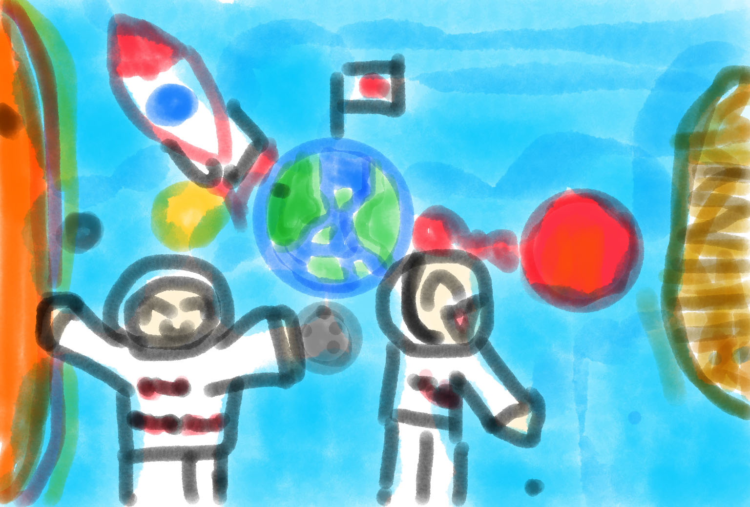 未来に繋げる「絵画」 宇宙であそぶ | 受賞ライブラリー | ドコモ未来ミュージアム