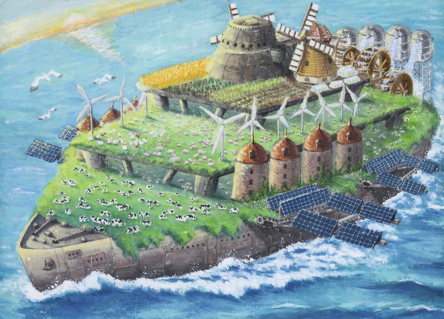 未来の洋上農業船 | 受賞ライブラリー | ドコモ未来ミュージアム