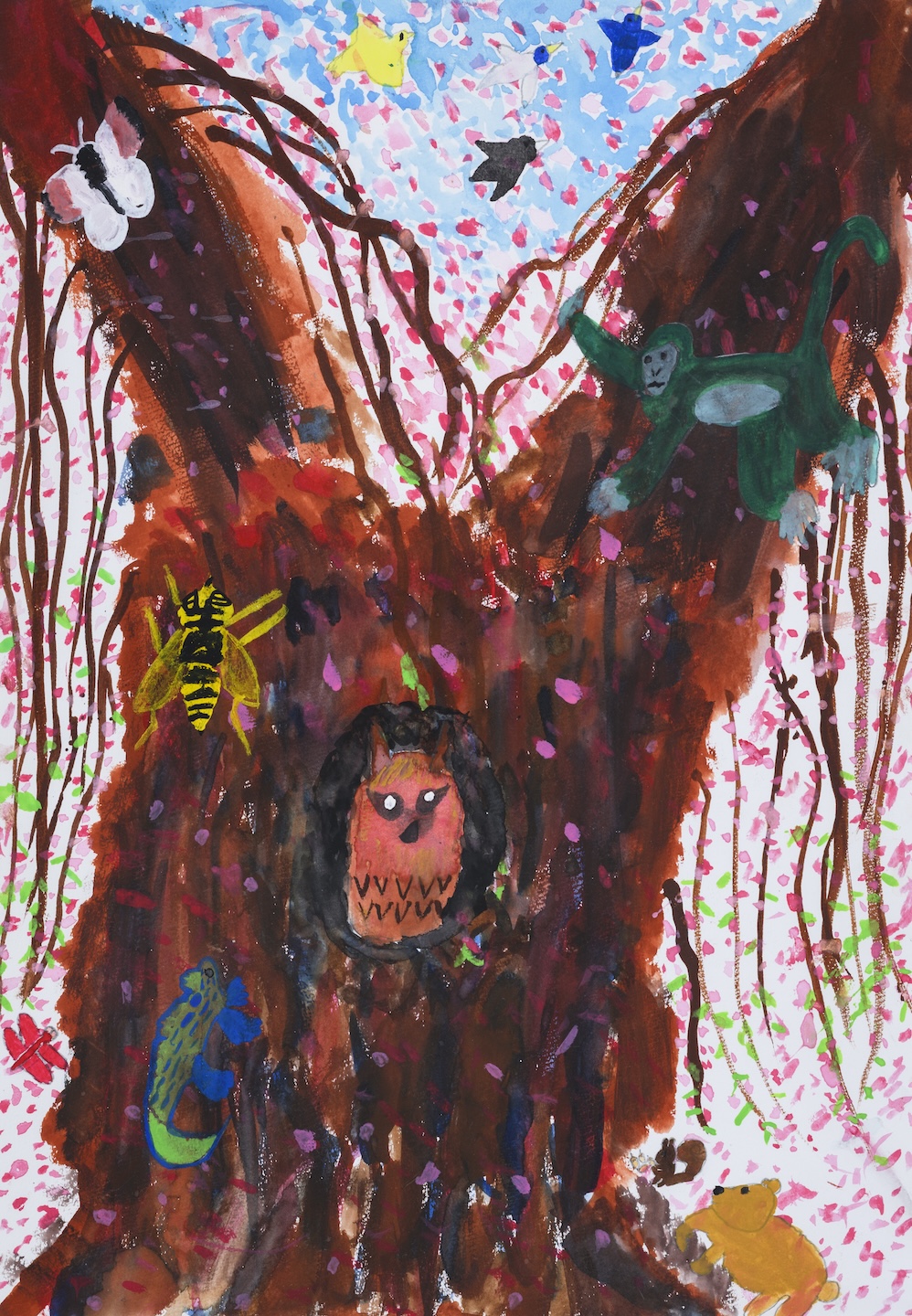 生命の木　絵画 いのちの樹 | 受賞ライブラリー | ドコモ未来ミュージアム